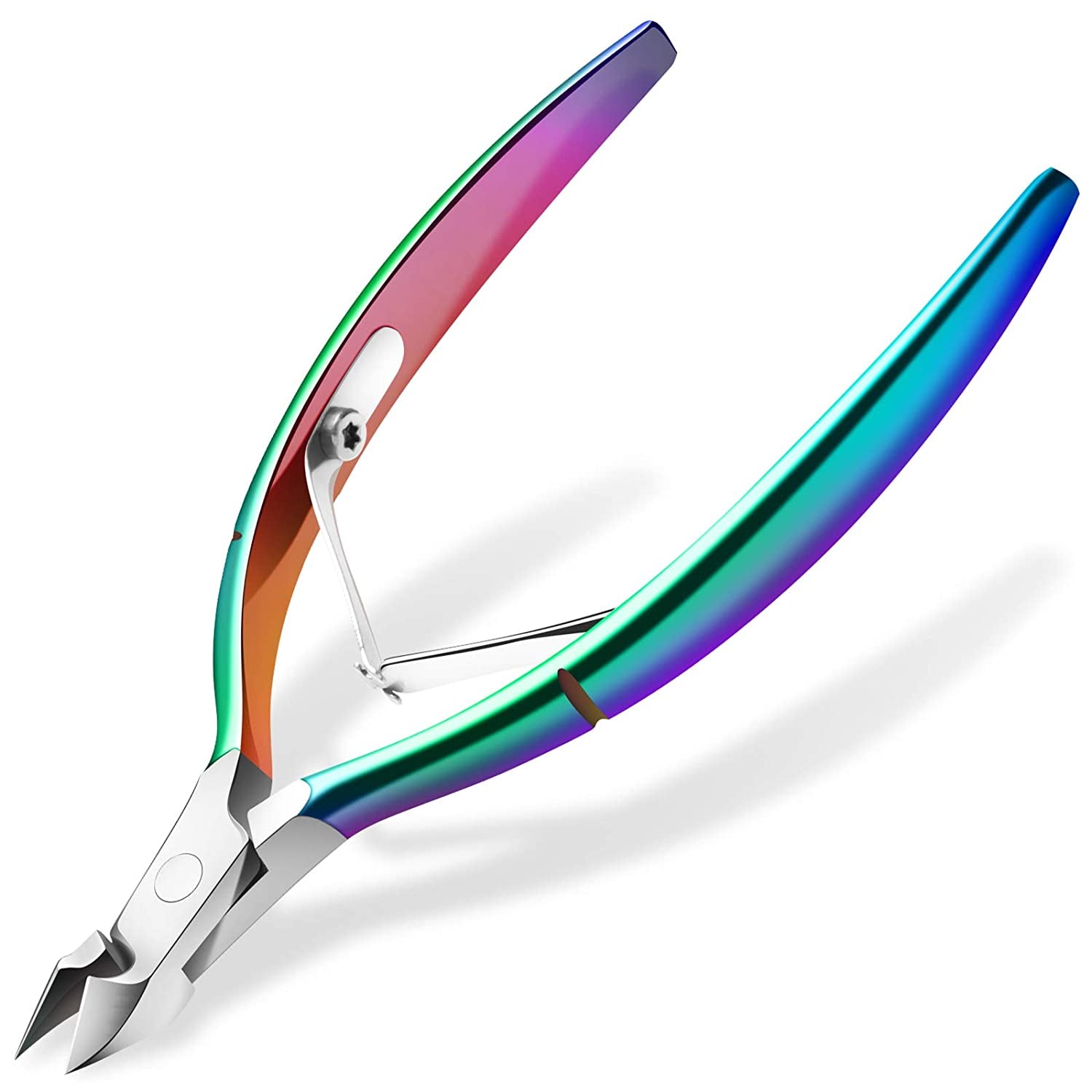 Cuticle Trimmer Cuticle Cutter Nippers Clippers - Ejiubas Cuticle Remover Tool Professional Stainless Steel Cuticle Scissors Manicure Pedicure Tool for Fingernails Not Include Cuticle Pusher Health & Beauty > Personal Care > Cosmetics > Cosmetic Tools > Nail Tools Ejiubas 1-Chameleon  