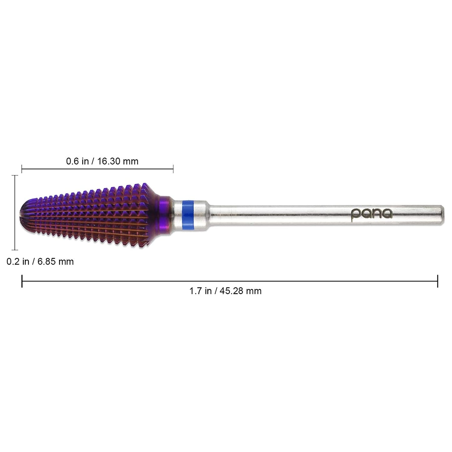 PANA USA 3/32” Purple Tornado Nail Carbide Drill Bit - Fast Remove for Acrylic or Hard Gels Remover Professional Manicure Pedicure Rotary Tool- Medium Health & Beauty > Personal Care > Cosmetics > Cosmetic Tools > Nail Tools Beauticom USA   