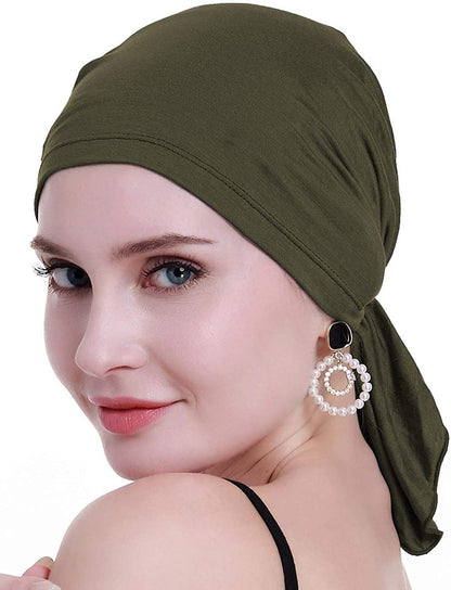 Osvyo Bamboo Chemo Headscarf for Women Hair Loss - Cancer Slip on Headwear Turbans Sealed Packaging  osvyo   