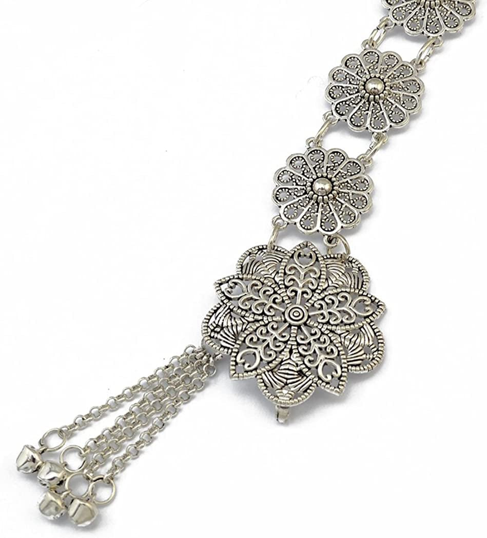 Idealway Bohemian Vintage Body Chain Silver Sun Flower Belt Chain Women Jewelry (1) Apparel & Accessories > Jewelry > Body Jewelry idealway   