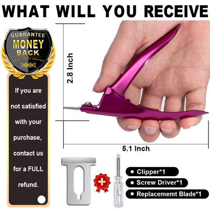 Elegant Violet Red Premium Adjustable Stainless Steel Artificial Acrylic Fake False Nail Tip Clipper Cutter Trimmer Manicure Pedicure Sharp Blade Clip Tool for Salon Home Nail Art Beauty Design DIY Health & Beauty > Personal Care > Cosmetics > Cosmetic Tools > Nail Tools GADGETS ENTREPOT   