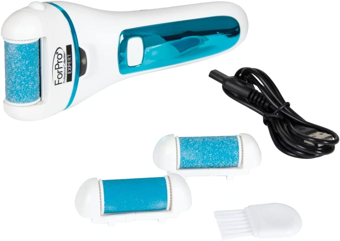 Forpro Expert Rechargeable Foot Care Callus Remover Kit, Electric Callus Remover for Feet, Portable Pedicure Tool with 3 Replaceable Heads Health & Beauty > Personal Care > Foot Care ForPro Professional Collection   
