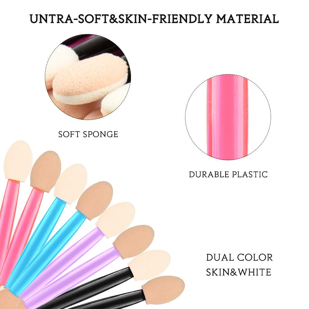 Eyeshadow Applicators,Morgles 200PCS Disposable Dual Sides Eye Shadow Sponge Applicators Disposable Eyeshadow Applicator Brushes Tipped Oval Makeup Tool-Multicolor Health & Beauty > Personal Care > Cosmetics > Cosmetic Tools > Makeup Tools MORGLES   