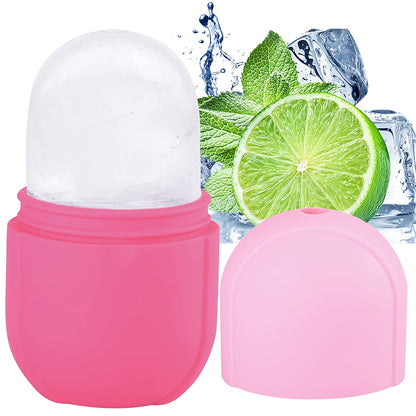 Ice Roller for Face and Eye, Silicone Ice Mold for Face,Facial Ice Roller Skin Care Tool for Eye Puffiness Relief & Remove Fine Lines & Reduce Acne Beauty Gift for Women (Pink) Health & Beauty > Personal Care > Cosmetics > Cosmetic Tools > Skin Care Tools Aethland 01# Pink  