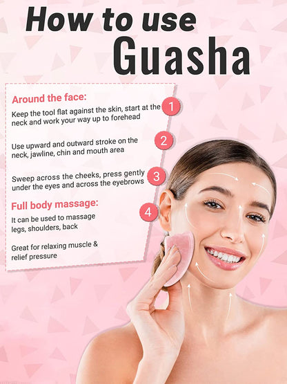 Deciniee Jade Roller and Gua Sha Set - anti Aging Rose Quartz Face Roller Massager & Guasha Tool for Face, Eye, Neck - Natural Beauty Skin Care Tools Body Muscle Relaxing Relieve Wrinkles Health & Beauty > Personal Care > Cosmetics > Cosmetic Tools > Skin Care Tools Deciniee   