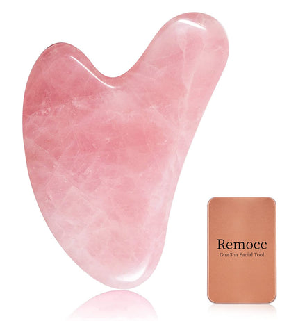 Gua Sha Massage Tool, Natural Rose Quartz Gua Sha Scraping Massage Tool, Facial Massage Tool for SPA Acupuncture Therapy Treatment on Face Back, Arms, Neck, Shoulder Health & Beauty > Personal Care > Cosmetics > Cosmetic Tools > Skin Care Tools Remocc   
