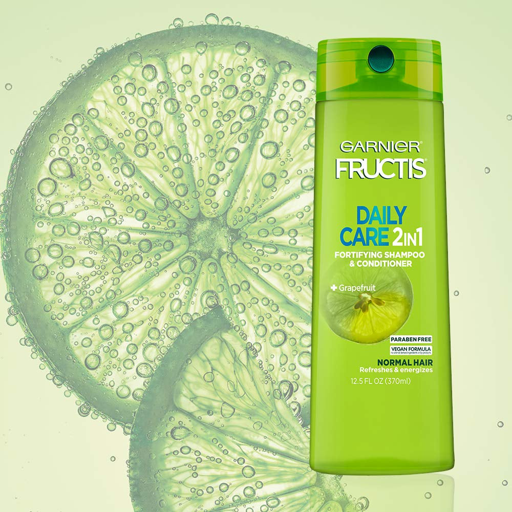 Garnier Fructis Fortifying 2-In-1 Shampoo and Conditioner for Stronger-Looking Hair with Touchable Softness, Daily Hair Care for Men and Women, Vegan, Paraben-Free 22 Fl Oz, 2 Count Health & Beauty > Personal Care > Hair Care Garnier   