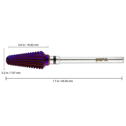 PANA USA 3/32” Purple Tornado Nail Carbide Drill Bit - Fast Remove for Acrylic or Hard Gels Remover Professional Manicure Pedicure Rotary Tool- Extra Coarse Health & Beauty > Personal Care > Cosmetics > Cosmetic Tools > Nail Tools PANA   