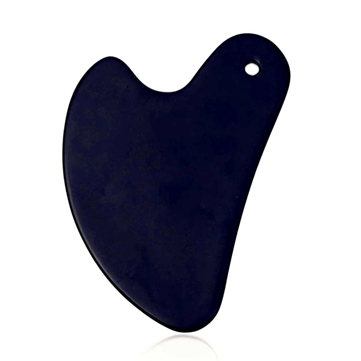 ROISOOT Upgrade Gua Sha Stainless Steel Tool for Face, Massage Scraper for Facial Skin Care (Metallic Luster) Health & Beauty > Personal Care > Cosmetics > Cosmetic Tools > Skin Care Tools ROISOOT Pure Black  