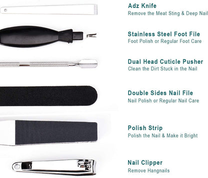 Lanvier Foot File Rasp Kits Professional Pedicure Tools to Remove Callus, Dead Skin and Other Foot Care for Women Men Home Health & Beauty > Personal Care > Foot Care Lanvier   