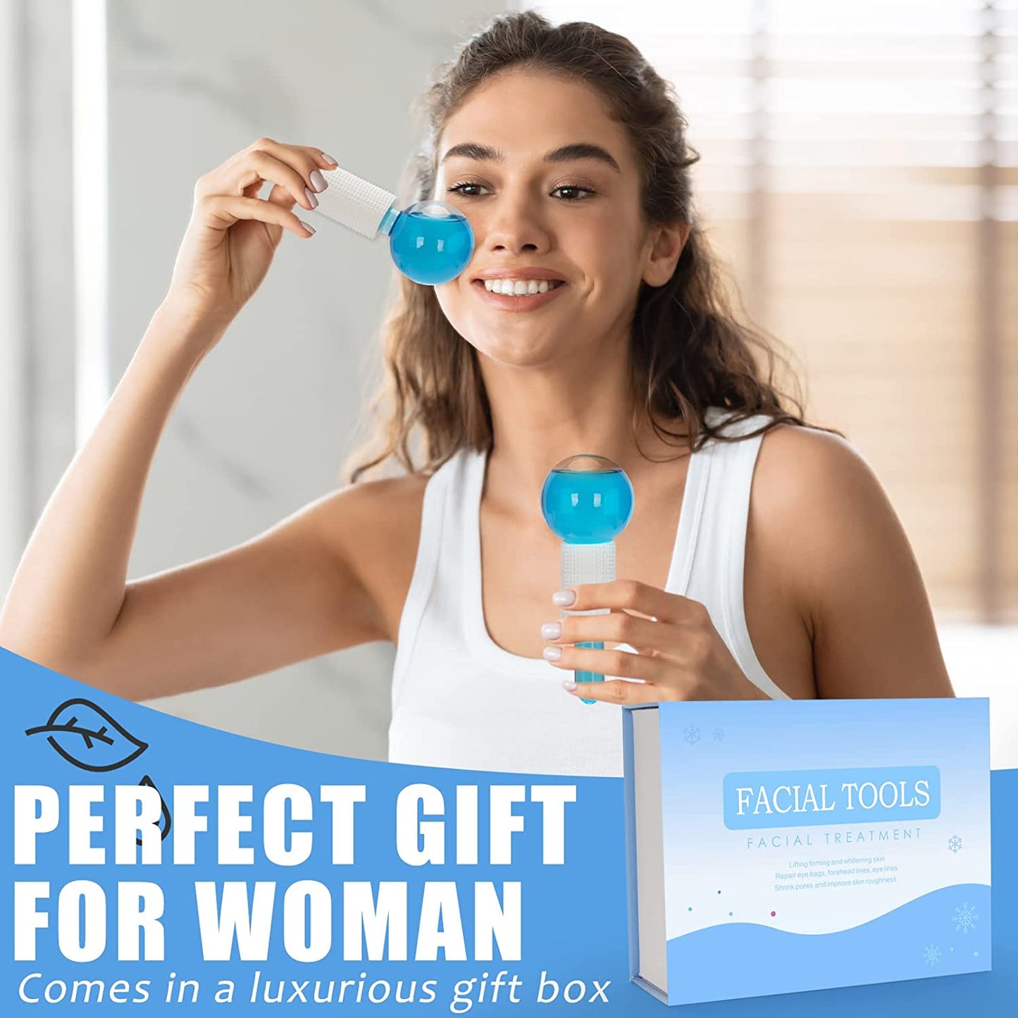 Cold Globes for Facials, Facial Tools Skin Care Tools, Ice Face Roller Massager Health & Beauty > Personal Care > Cosmetics > Cosmetic Tools > Skin Care Tools LKSDJGOH   