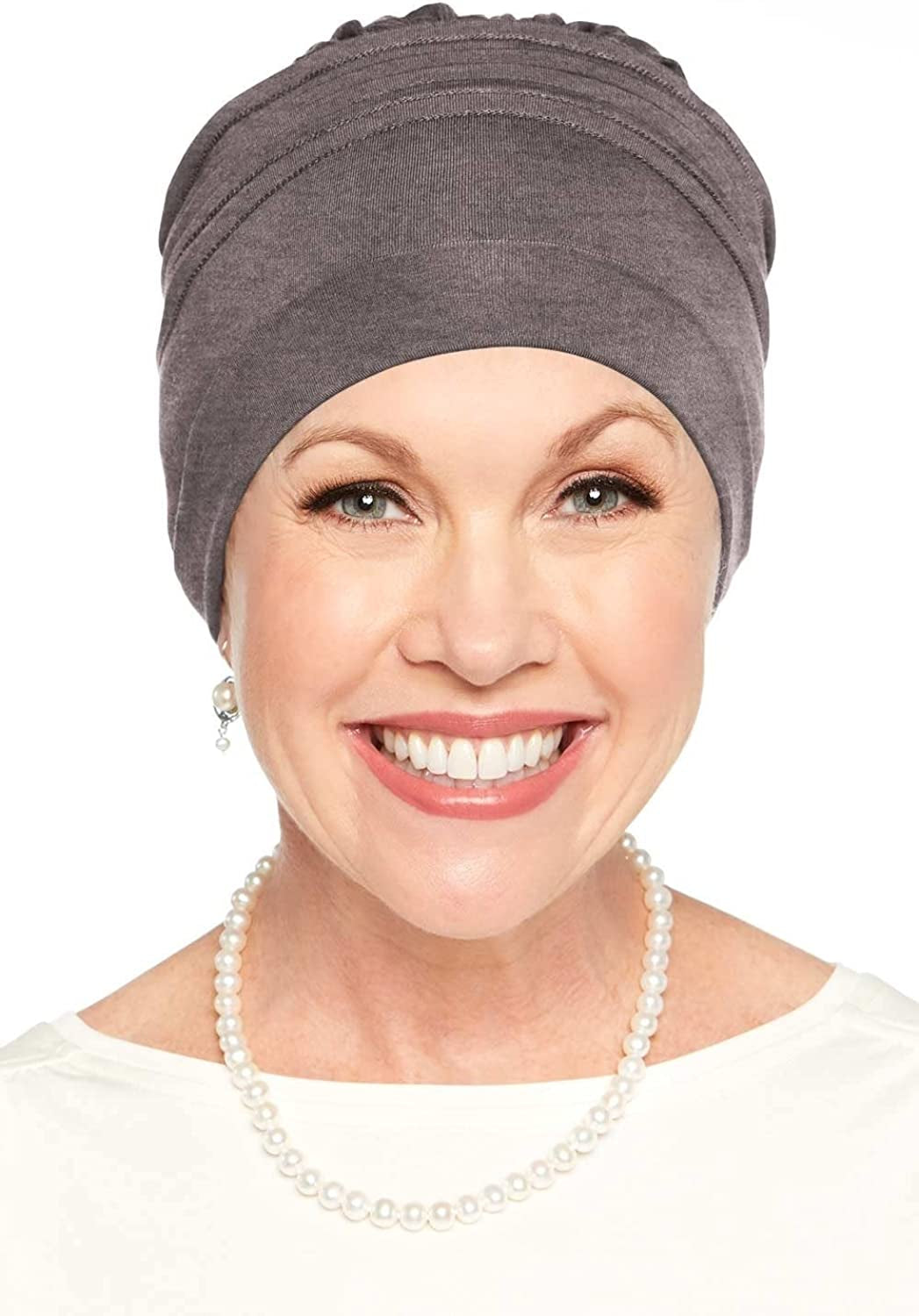 Cardani Meridian Beanie Cap & Volumizer Turban Viscose from Bamboo Hat Apparel & Accessories > Clothing Accessories > Headwear Cardani Luxury Bamboo - Heather Taupe One Size 