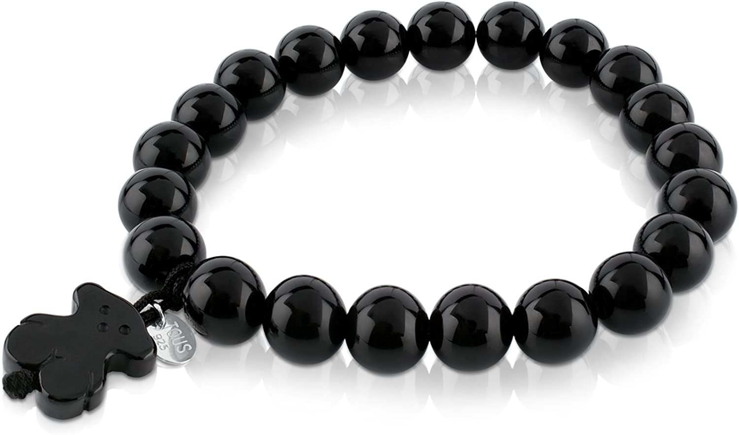 TOUS Jewelry Icon Black and White with Bear Stretch Bracelet Apparel & Accessories > Jewelry > Bracelets TOUS Jewelry   