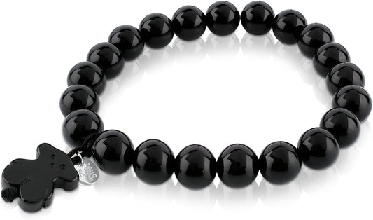 TOUS Jewelry Icon Black and White with Bear Stretch Bracelet Apparel & Accessories > Jewelry > Bracelets TOUS Jewelry   