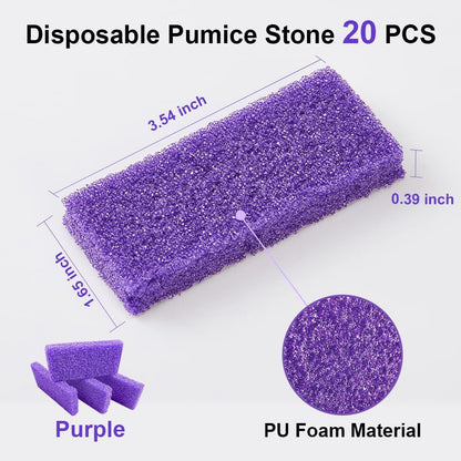 Disposable Pedicure Scrubber Callus Remover Pumice Stone for Foot Care Purple Coarse, 40 PCS Health & Beauty > Personal Care > Foot Care NOVAL   