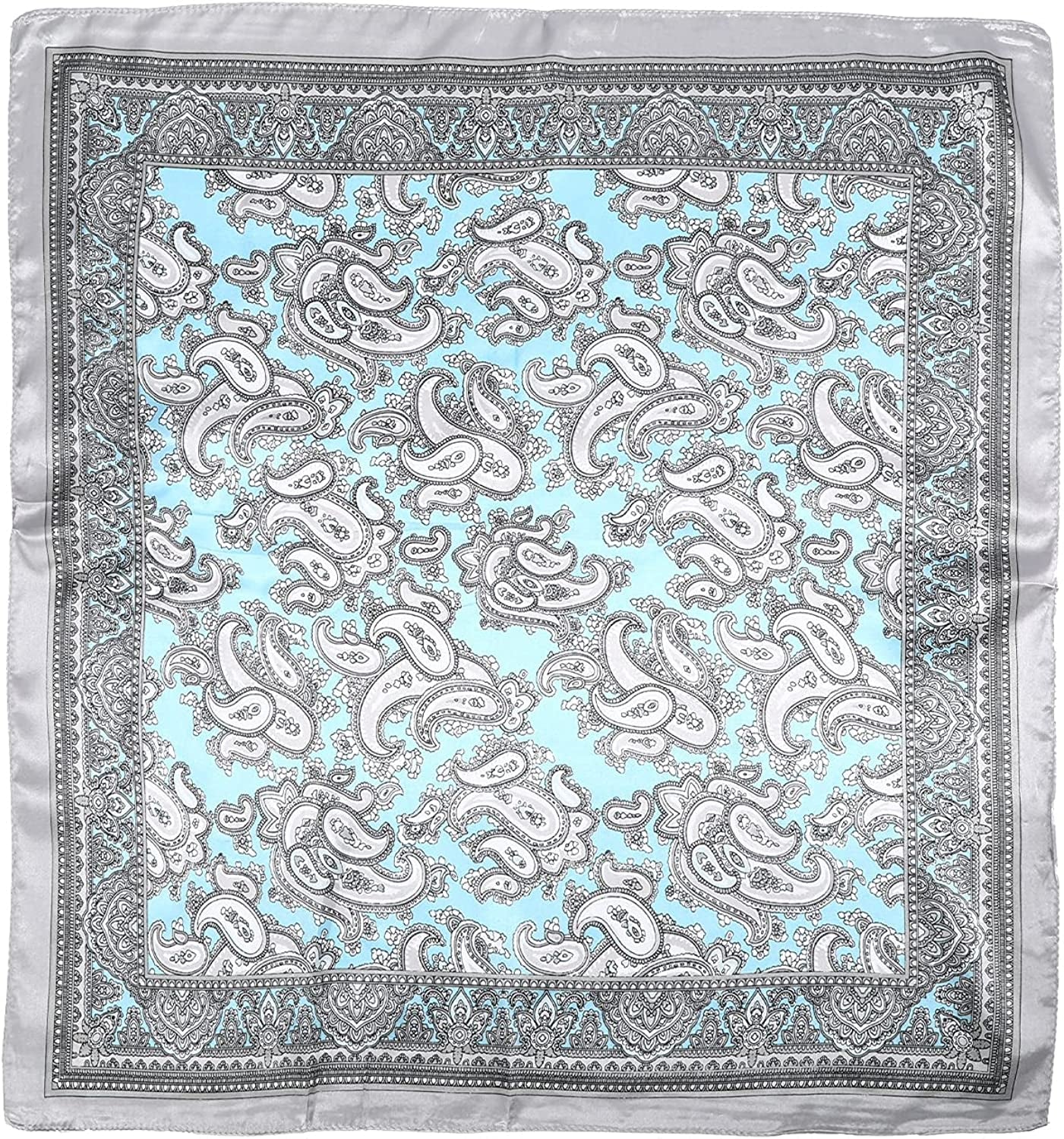 HAIMEIKANG Satin Head Scarves Square Silk Feeling Hair Scarf 4 PCS 23.6 Inches Headscarf for Women Silk Hair Bandanas Apparel & Accessories > Clothing Accessories > Bandanas & Headties HAIMEIKANG   