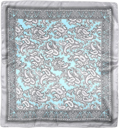 HAIMEIKANG Satin Head Scarves Square Silk Feeling Hair Scarf 4 PCS 23.6 Inches Headscarf for Women Silk Hair Bandanas Apparel & Accessories > Clothing Accessories > Bandanas & Headties HAIMEIKANG   