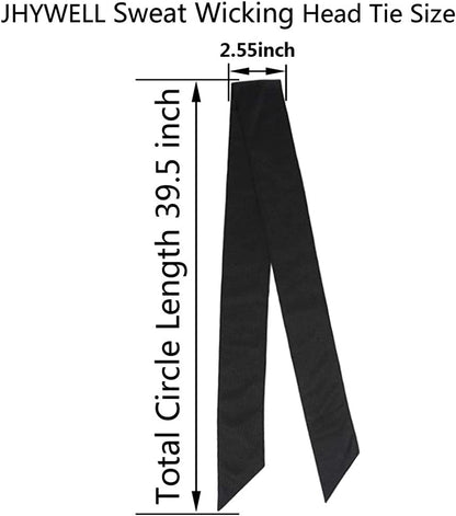 Sweat Wicking Head Tie, Tie Back Headband, Tie up Hair Band for Men Women Kids Girls Boys, Athletic Ninja Sweatband Head Wraps, Pirates Bandana Headwrap for Tennis, Workout Apparel & Accessories > Clothing Accessories > Bandanas & Headties JHYWELL   