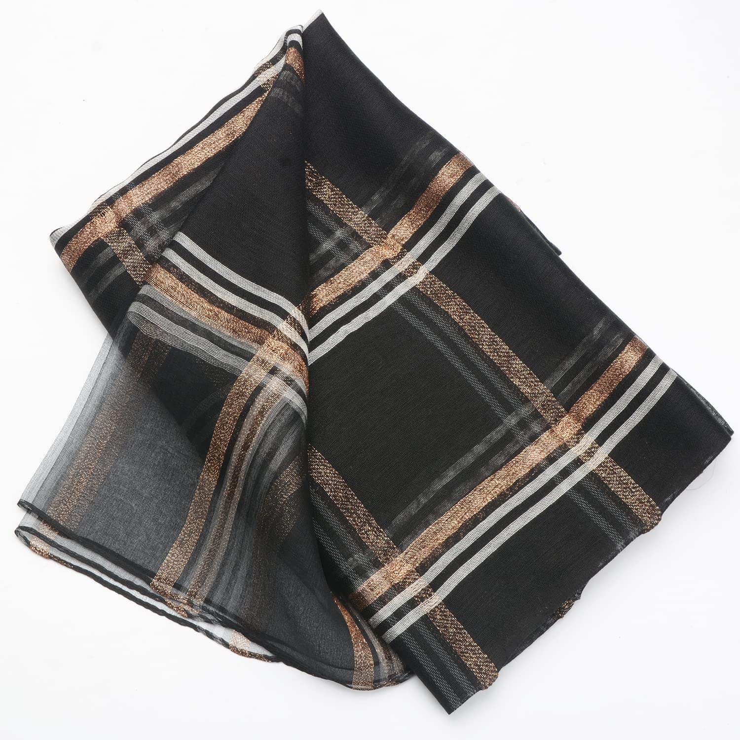 SNUG STAR Cotton Silk Scarf Elegant Soft Wraps Color Shade Scarves for Women Apparel & Accessories > Clothing Accessories > Scarves & Shawls SNUG STAR   