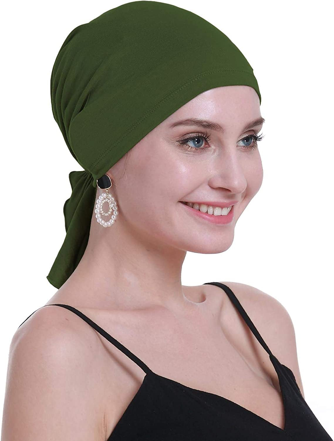 Osvyo Bamboo Chemo Headscarf for Women Hair Loss - Cancer Slip on Headwear Turbans Sealed Packaging  osvyo   