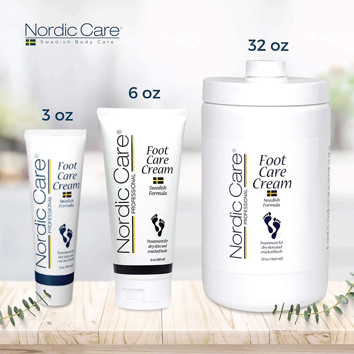 Nordic Care Foot Care Cream, 6 Oz. | Foot Lotion for Cracked & Dry Skin | for Dry Feet, Cracked Heels & Callus Removal | Hypoallergenic & Lanolin-Free | Essential Oils, Eucalyptus, Urea & Glycerin Health & Beauty > Personal Care > Foot Care Nordic Care   