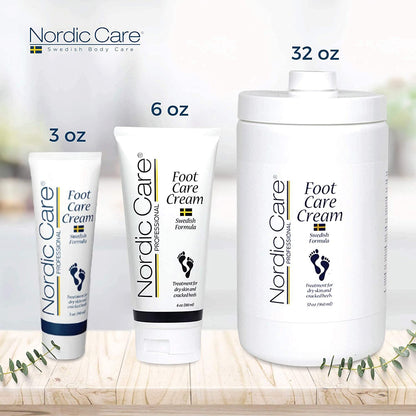 Nordic Care Foot Care Cream, 6 Oz. | Foot Lotion for Cracked & Dry Skin | for Dry Feet, Cracked Heels & Callus Removal | Hypoallergenic & Lanolin-Free | Essential Oils, Eucalyptus, Urea & Glycerin Health & Beauty > Personal Care > Foot Care Nordic Care   