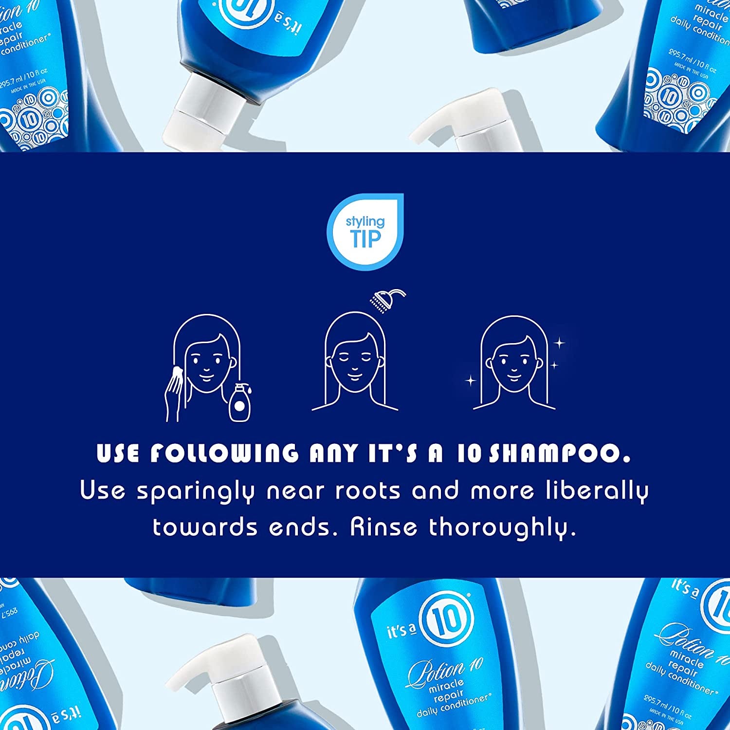 It'S a 10 Haircare Potion Miracle Repair Conditioner, 10 Fl. Oz. Health & Beauty > Personal Care > Hair Care It's a 10   
