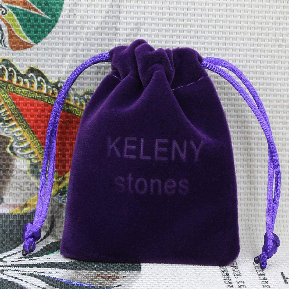 Keleny Natural Gemstone 4Mm round Bead Charm Stretch Anklet for Women Brown Rope Adjustable 8.6-11 Inch Apparel & Accessories > Jewelry > Anklets Kelenystones   