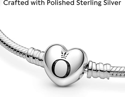 Pandora Jewelry Moments Heart Clasp Snake Chain Charm Bracelet Apparel & Accessories > Jewelry > Bracelets PANDORA   