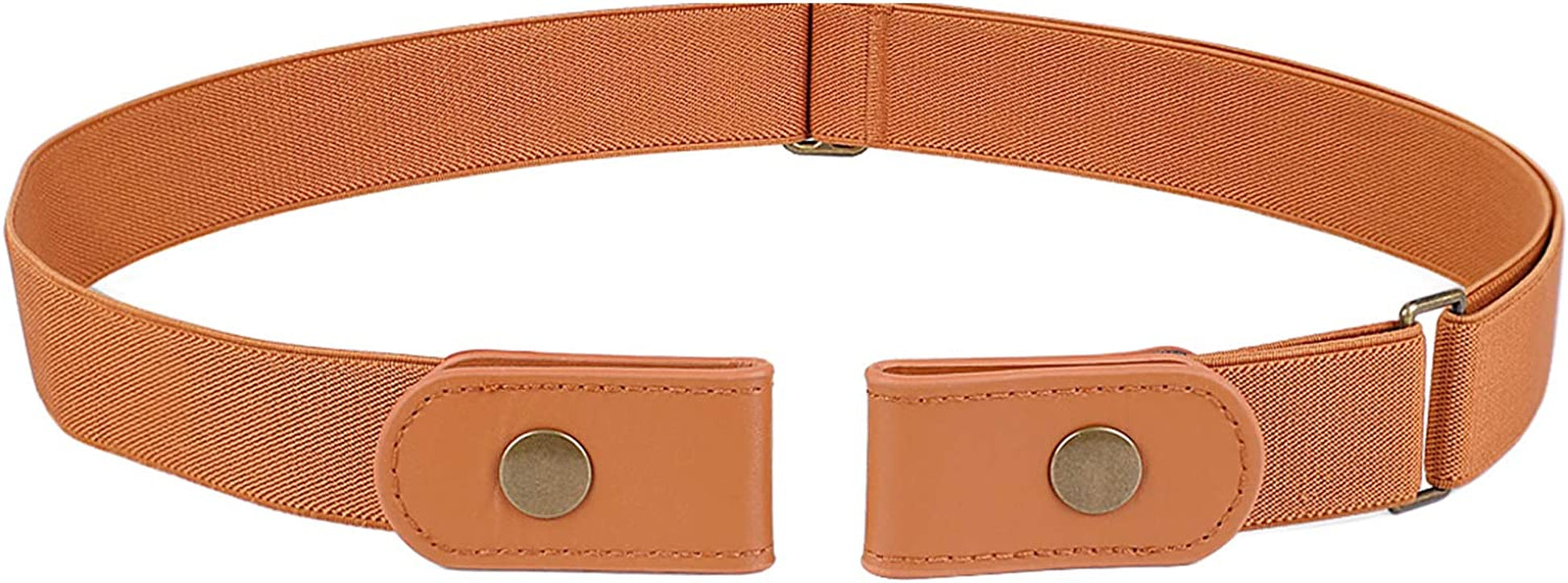No Buckle Stretch Belt for Women Men Elastic Waist Belt up to 72 Inch for Jeans Pants Apparel & Accessories > Clothing Accessories > Belts WERFORU H-brown Pants Size 23"-30" 