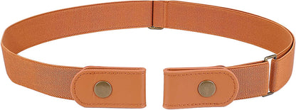 No Buckle Stretch Belt for Women Men Elastic Waist Belt up to 72 Inch for Jeans Pants Apparel & Accessories > Clothing Accessories > Belts WERFORU H-brown Pants Size 23"-30" 