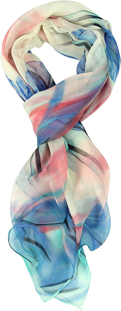 Long Chiffon Fashion Scarf - Pantonight Lightweight Chiffon Sheer for Women Apparel & Accessories > Clothing Accessories > Scarves & Shawls PANTONIGHT   
