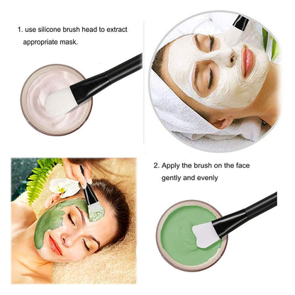 GOLIKEE 2PCS Dual Sided Face Mask Brushes, Knife Shaped Soft Silicone Facial Mud Mask Applicator Brush, Mask Beauty Tool for Makeup, Foundation, Cream, Mud, Clay, Mixed Mask and Body Lotion (Black) Health & Beauty > Personal Care > Cosmetics > Cosmetic Tools > Makeup Tools GOLIKEE   