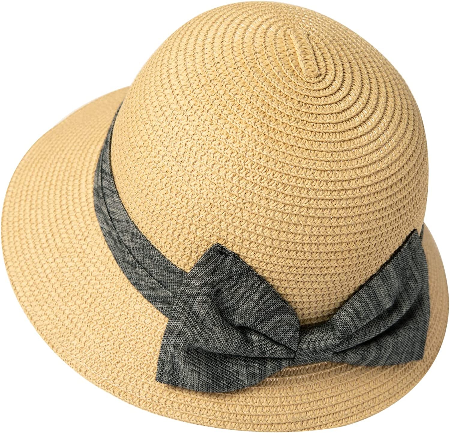 Comhats Straw Sun Hats for Women Summer Bucket UV Sun Protection Packable Foldable Fishing Gardening Hiking Travel Apparel & Accessories > Clothing Accessories > Hats Comhats 89316#beige Medium 