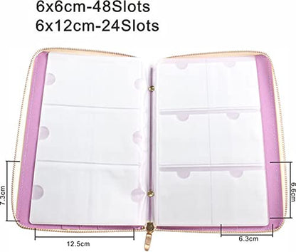 Fingerangel 72 Slots Holographic Nail Plates Holder Case Stamping Templates Organizer Square & round Printing Molds Collection Manicure Tool Accessorie (Purple) Health & Beauty > Personal Care > Cosmetics > Cosmetic Tools > Nail Tools FingerAngel   