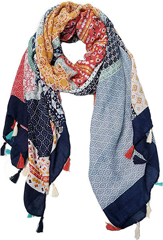 Scarves for Women Large Lightweight Floral Flower Spring Scarf Fashion Wrap Shawls Oversized Shawl Cape by AHYUAN Apparel & Accessories > Clothing Accessories > Scarves & Shawls AHYUAN   