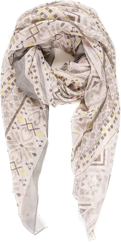 Scarf for Women Lightweight Geometric Fashion Spring Fall Winter Scarves Shawl Wraps Apparel & Accessories > Clothing Accessories > Scarves & Shawls MELIFLUOS DESIGNED IN SPAIN   