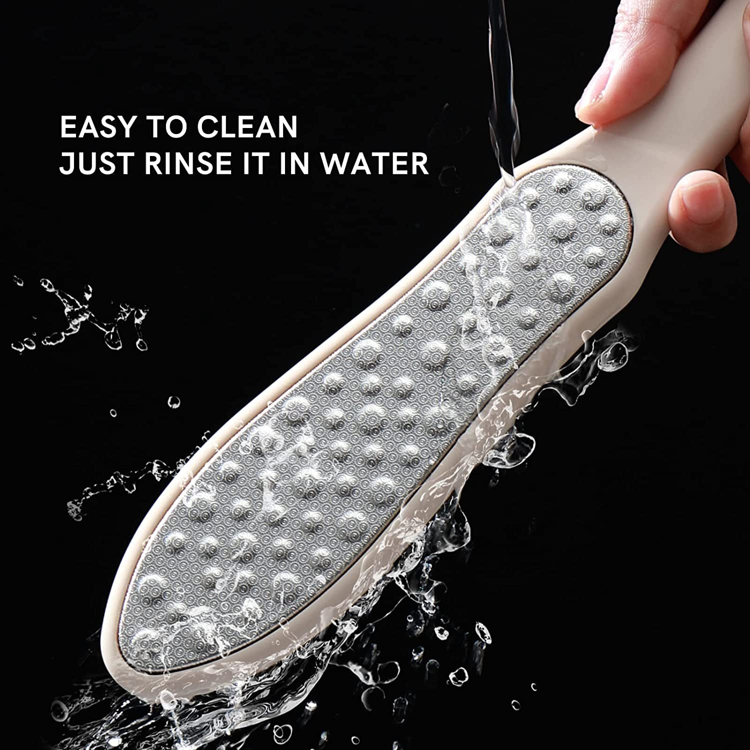 Foot Filer Dead Skin, Double Sided Foot Scraper Wet/ Dry Use, Foot Rasp for Cracked Heel and Foot Corn Removal, Portable Foot Care Tool, Pedicure File, Orange Health & Beauty > Personal Care > Foot Care Cut it   