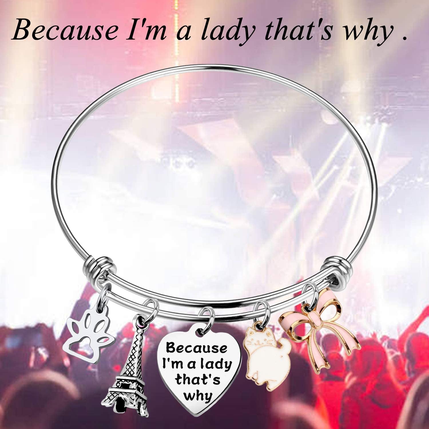 BAUNA the Aristocats Inspired Bracelet Marie Cat Comic Movie Cute Jewelry for Friend Apparel & Accessories > Jewelry > Bracelets BAUNA   