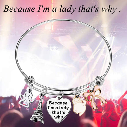 BAUNA the Aristocats Inspired Bracelet Marie Cat Comic Movie Cute Jewelry for Friend Apparel & Accessories > Jewelry > Bracelets BAUNA   