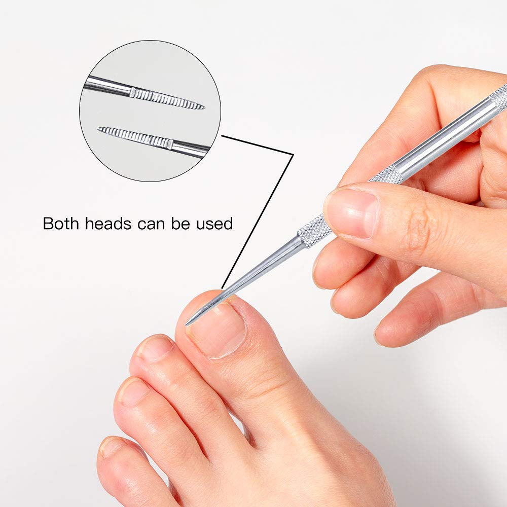 Ingrown Toenail Tool Kit, 3 Pack Stainless Steel Double Sided Pedicure Nail File Lifter Spoon Nail Pusher Cleaner Professional Pedicure Tools Health & Beauty > Personal Care > Cosmetics > Cosmetic Tools > Nail Tools Binzhiruosong   