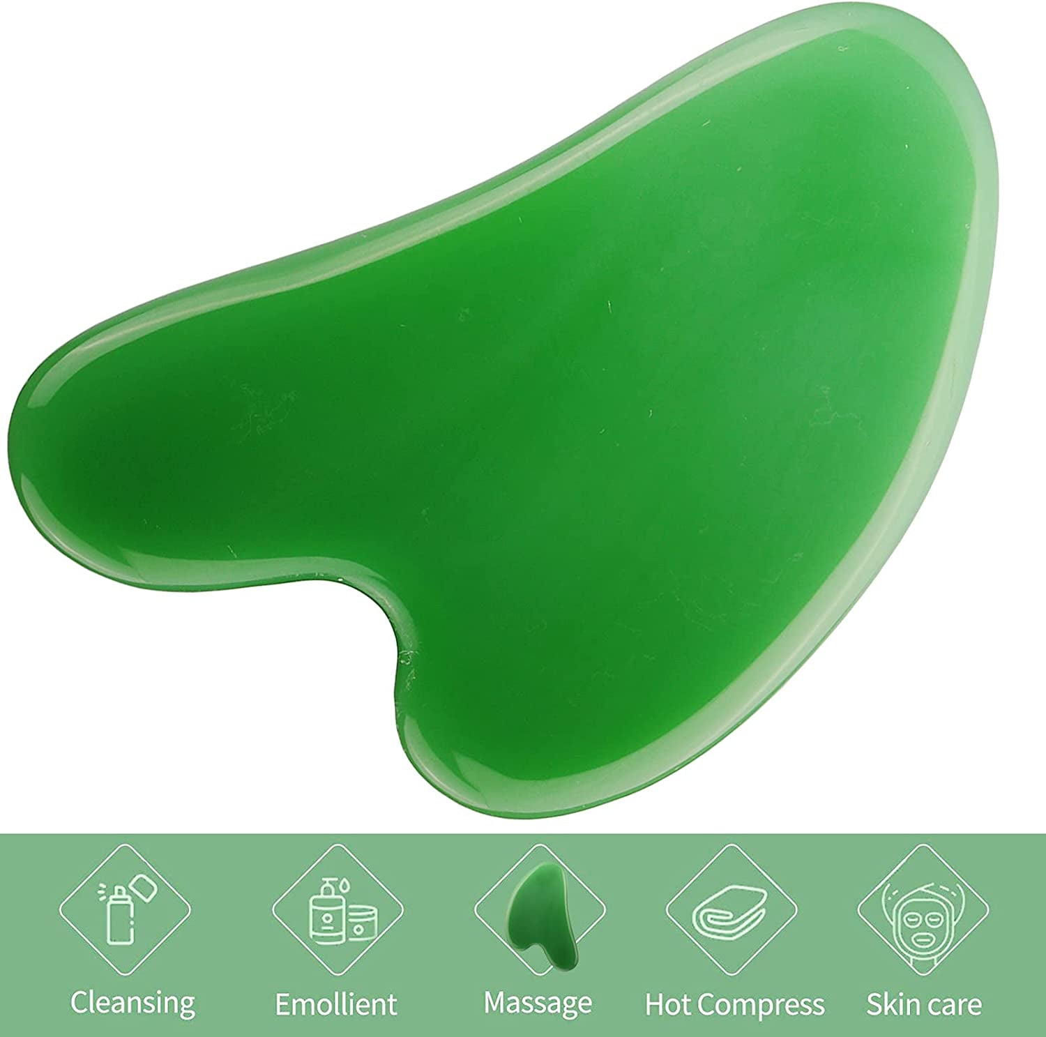 Gua Sha Facial Tools,Natural Jade Stone Gua Sha Face Massager Tool ,Skin Care Guasha Tool for Face ,Body SPA, Guasha Scraping Massage Tool-Rejuvenate Skin & Remove Wrinkles Health & Beauty > Personal Care > Cosmetics > Cosmetic Tools > Skin Care Tools GOTDYA   