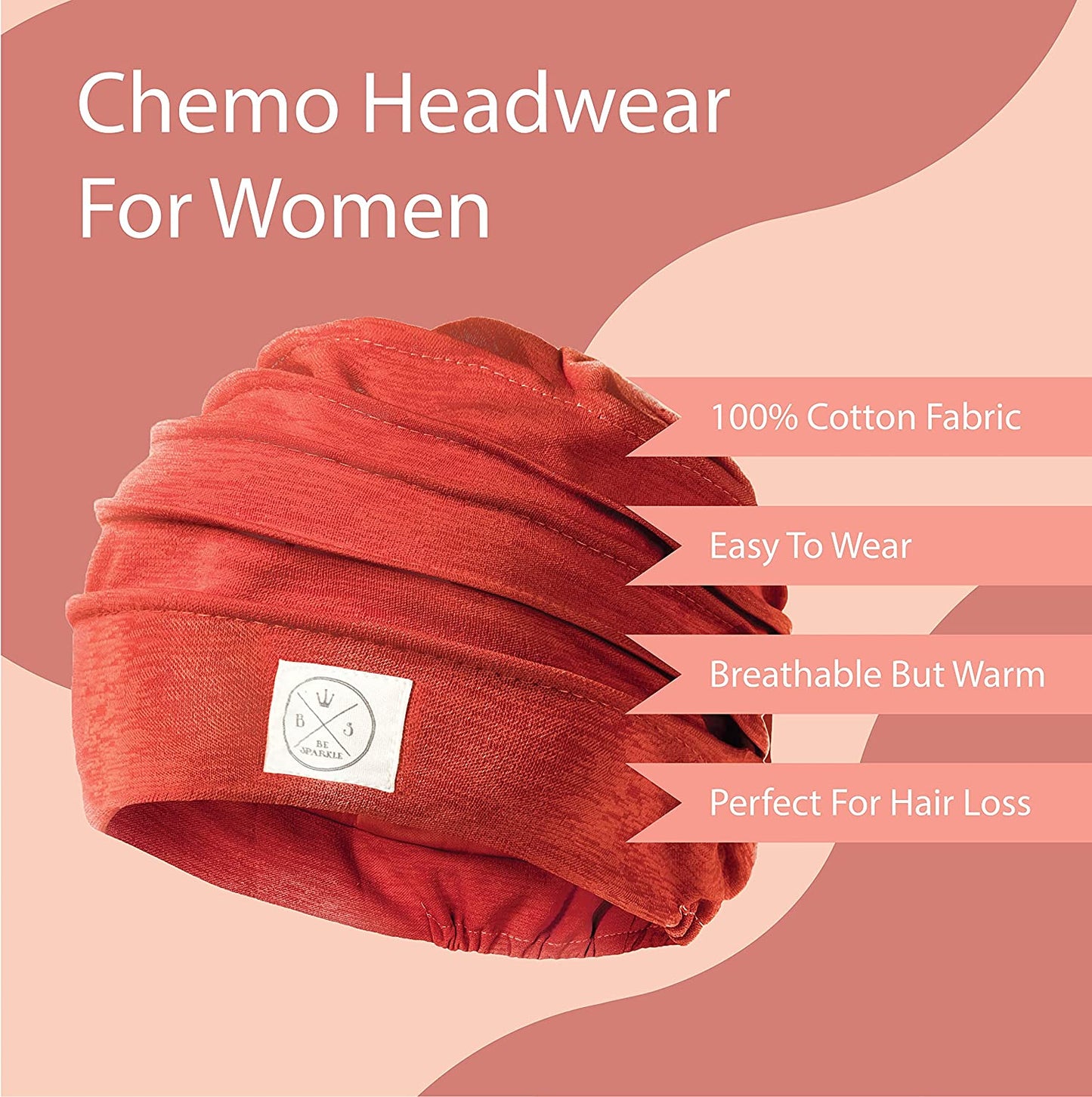 Be Sparkle Slouchy Headwraps, Cancer Headwear for Women Perfect for Chemo or Hair Loss Apparel & Accessories > Clothing Accessories > Headwear BS BE SPARKLE   