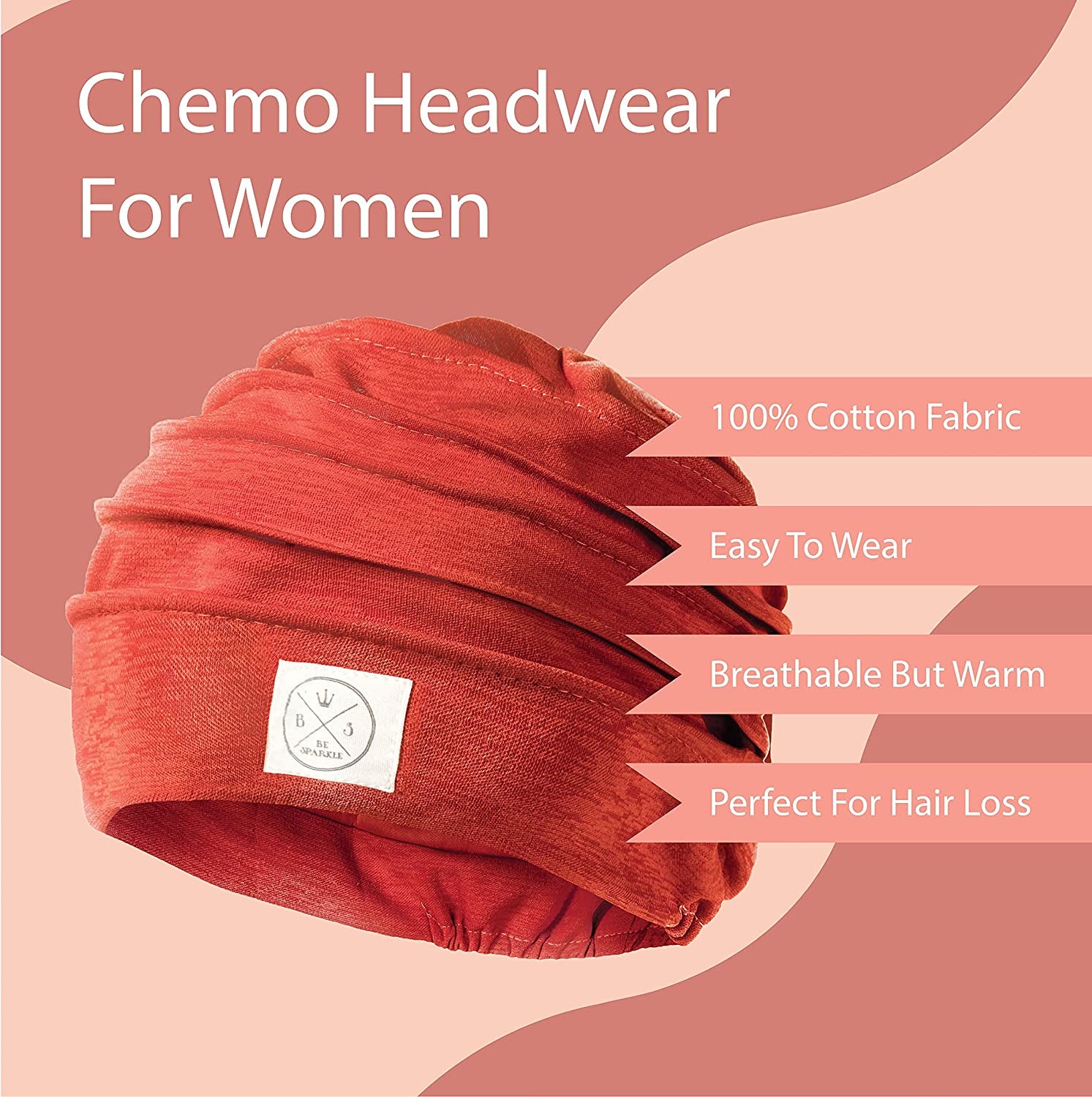 Be Sparkle Slouchy Headwraps, Cancer Headwear for Women Perfect for Chemo or Hair Loss Apparel & Accessories > Clothing Accessories > Headwear BS BE SPARKLE   