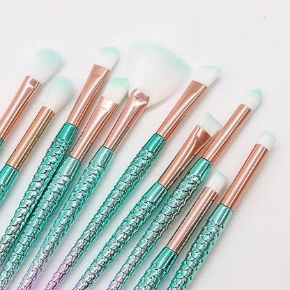 Makeup Brush Set 11Pcs Eye Makeup Brushes, Eyeshadow Concealer Eyeliner Brow Blending Brush Tool Health & Beauty > Personal Care > Cosmetics > Cosmetic Tools > Makeup Tools SQULIGT   