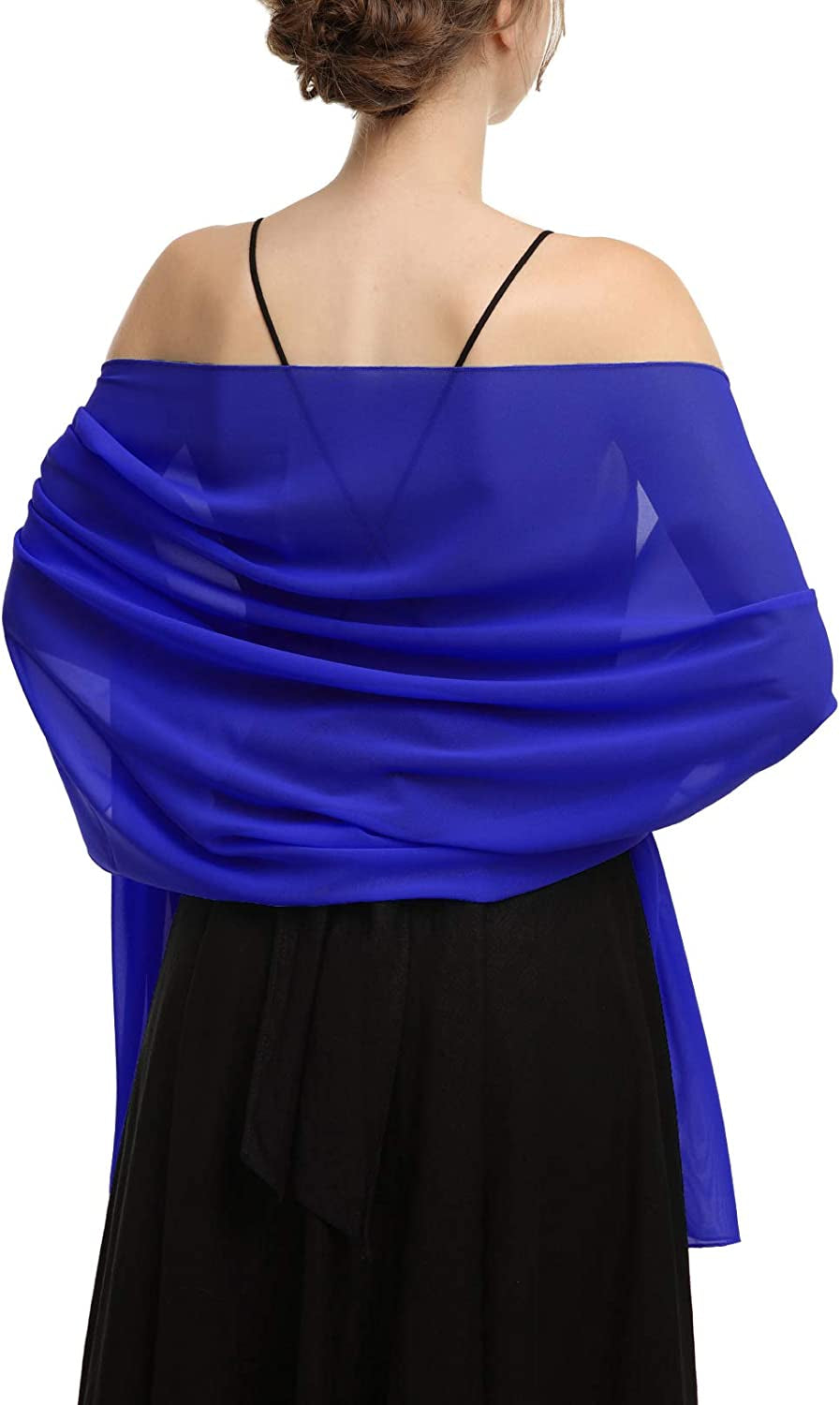 Chiffon Shawls Scarves Wraps for Bridal Wedding Party Evening Dress and Special Occasion Dresses Apparel & Accessories > Clothing Accessories > Scarves & Shawls Baoqiya Royal Blue Length(79") * Width(29") 