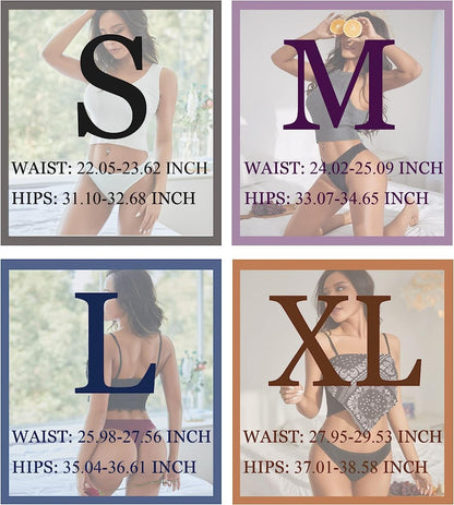 FINETOO 10 Pack Cotton Thongs for Women Breathable Low Rise Bikini Lady Panties Womens Underwear Sexy S-XL
