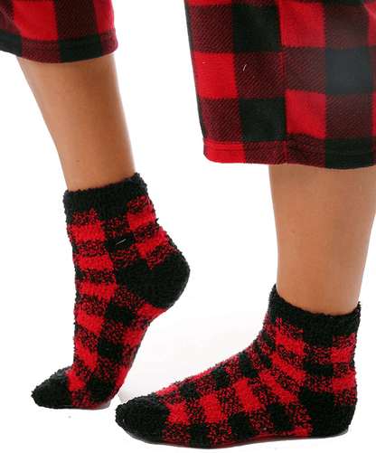 #followme Printed Microfleece Button Front PJ Pant Set with Socks Apparel & Accessories > Clothing > Sleepwear & Loungewear > Pajamas #followme   