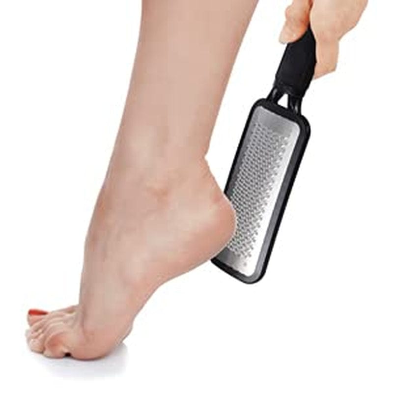 Foot File Callus Remover,3Pcs Colossal Foot Rasp Foot Pedicure Stainless Steel File for Dead Skin, Foot Scrubber Pedicure Tools Rasp, Dry and Wet Large Surface Foot Care for Smooth Feet,Black & Silver Health & Beauty > Personal Care > Foot Care Topwey   