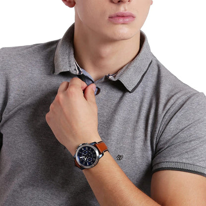 Fossil Men'S Grant Stainless Steel Quartz Chronograph Watch